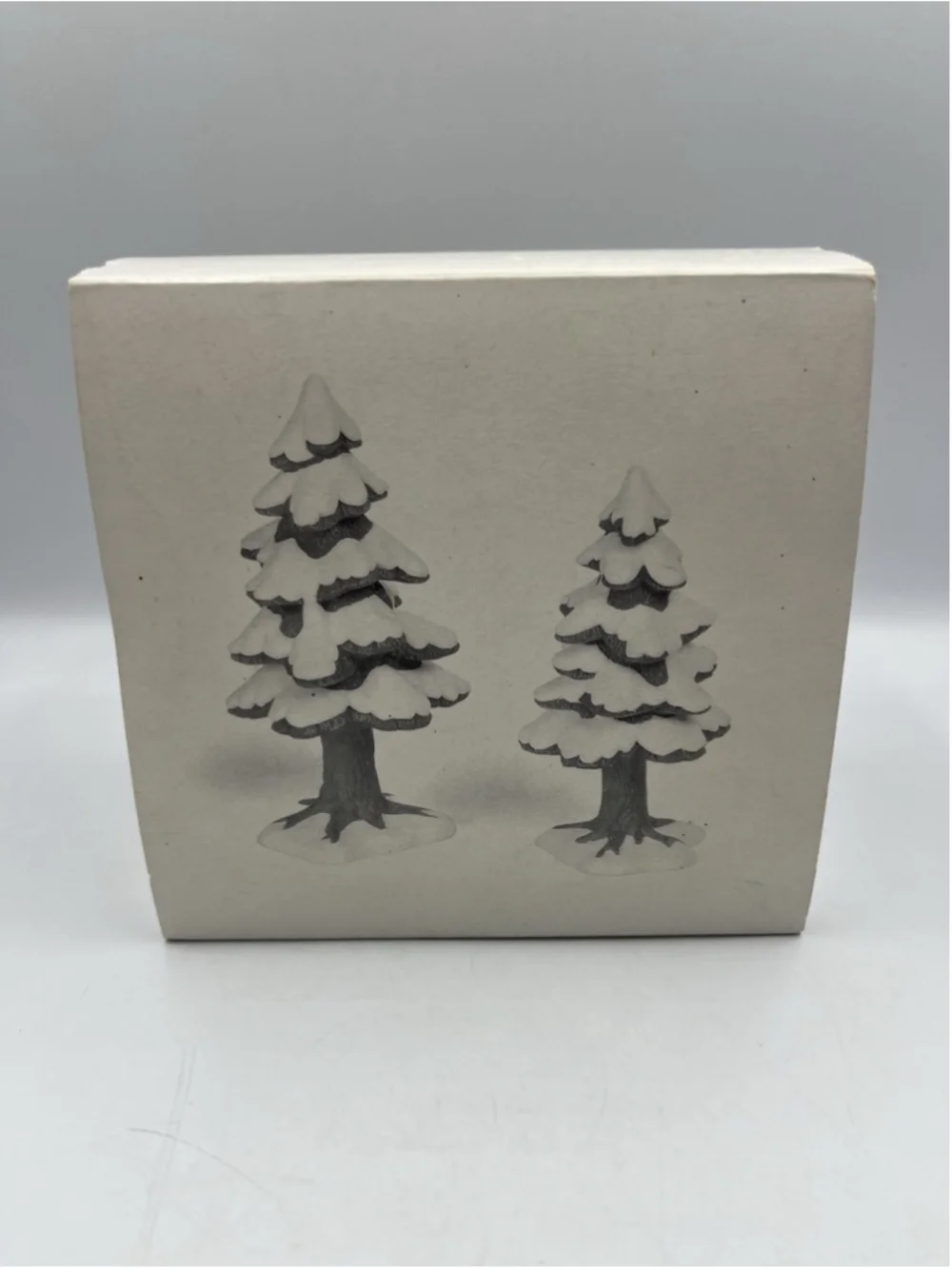 DEPT 56 5251-5 Village Accessories small porcelain pines 2pc see all ,COLLECT